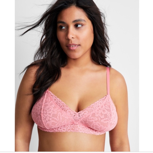 State of Day Women's Lace Bralette NWT  /  Flamingo Plume - Picture 2 of 3